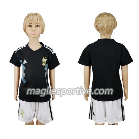 Completo Calcio Argentina Bambino Divisa Trasferta Mondiali 2018